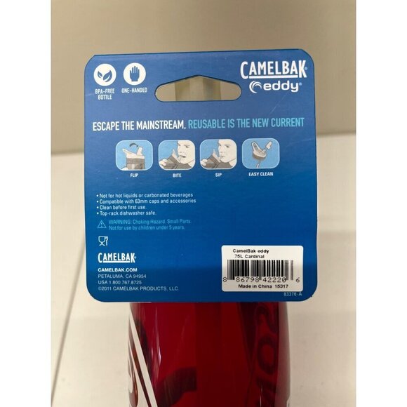 Camelbak Eddy Sonic Drive In Restaurant Dr Pepper Cardinal Red Water Bottle - Picture 4 of 7